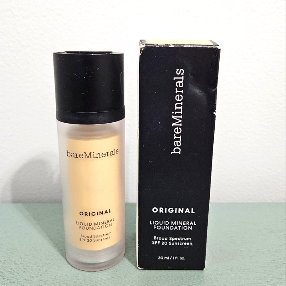 bareMinerals Original Liquid Mineral Foundation Fairly Light 03 NEW SPF 20 Vegan